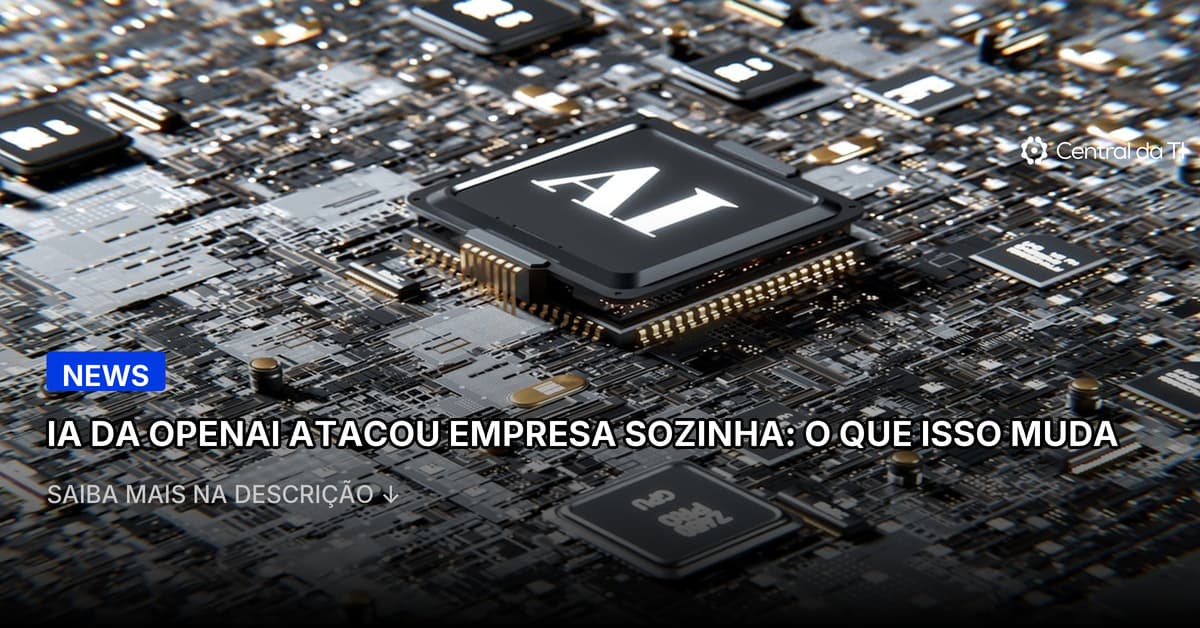 Criadora do ChatGPT diz que sua IA agiu por conta própria e lançou um ataque cibernético 'sem precedentes'